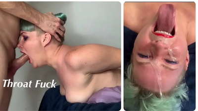 Stepdaughter titgħallem kif tagħmel fuck estrema tal-gerżuma bid-dick tiegħu